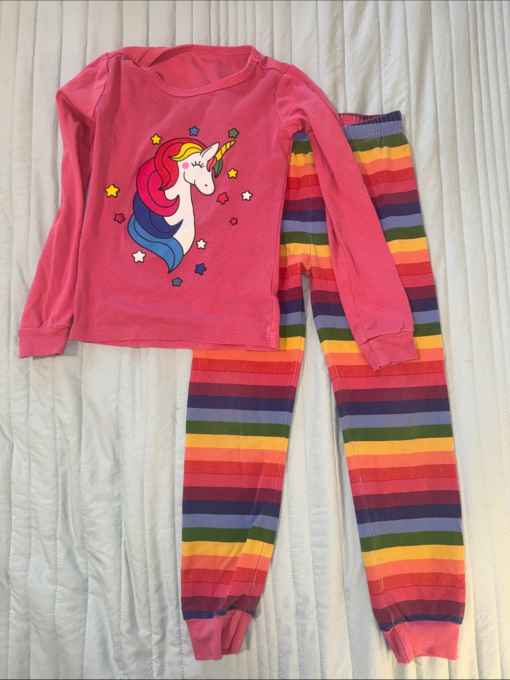 Rainbow Unicorn Pink Pajamas